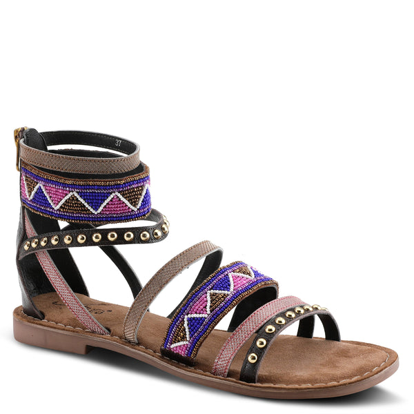 flexus by spring step AZURA BELALIA-AZTEC CLOSED BACK SANDALS