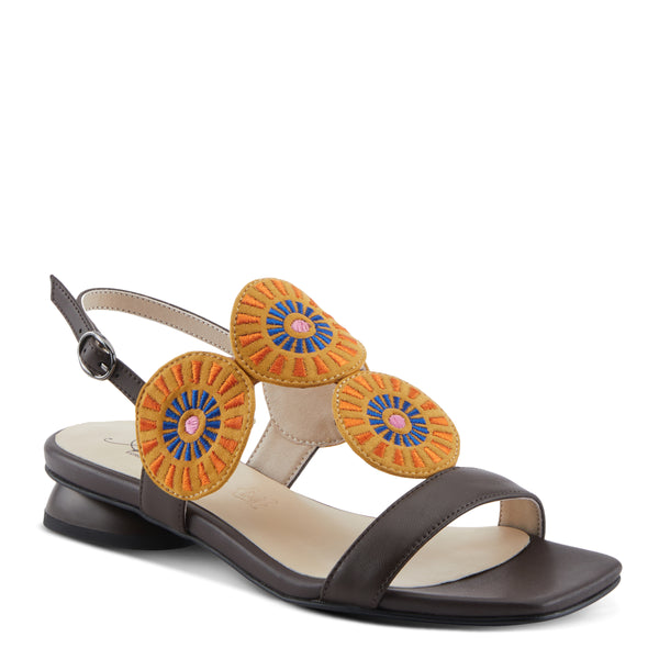flexus by spring step AZURA BROIDER SANDALS
