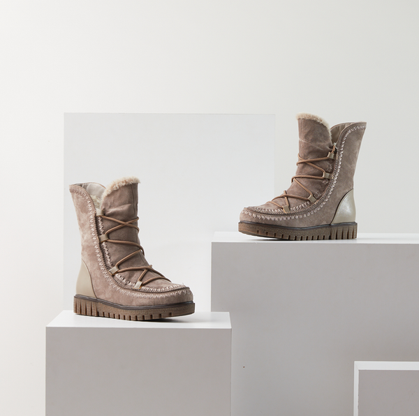Flexus By Spring Step AZURA STICH MID CALF BOOTS
