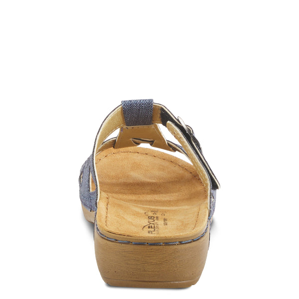 Flexus By Spring Step FLEXUS NERY-JEANS SLIDE SANDAL