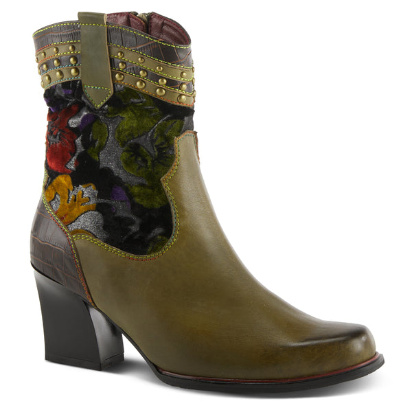 flexus by spring step L'ARTISTE HAPPYTIME WESTERN BOOTIE