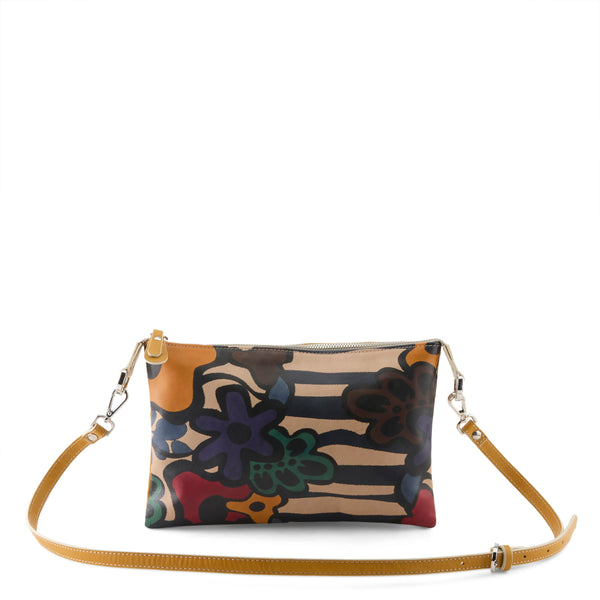 flexus by spring step L'ARTISTE HB-XBOD-FIORI ITALIAN LEATHER HANDBAG