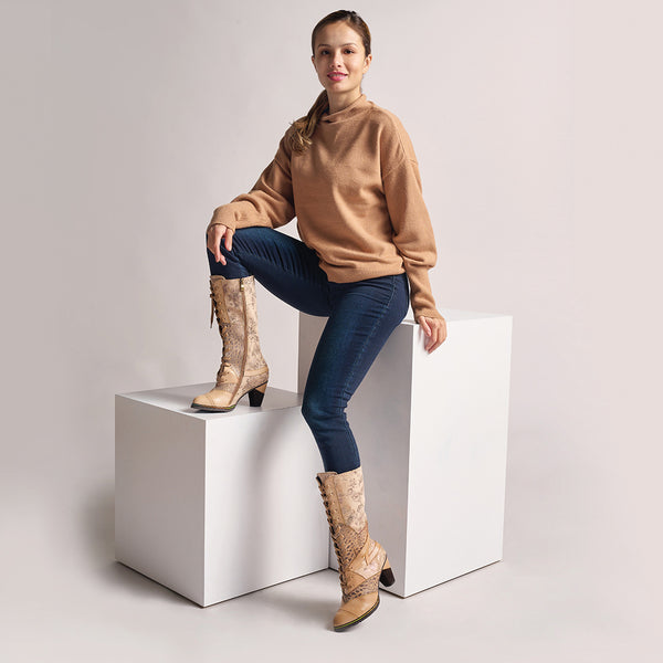 Flexus By Spring Step L`ARTISTE MALAGIE-CROCO BOOTS
