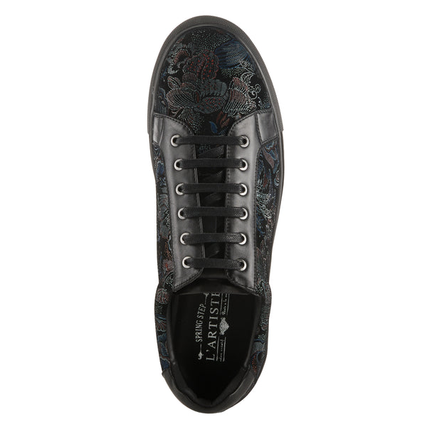 Flexus By Spring Step L'ARTISTE MEN ANDER-FLORAL LACE-UP SNEAKER