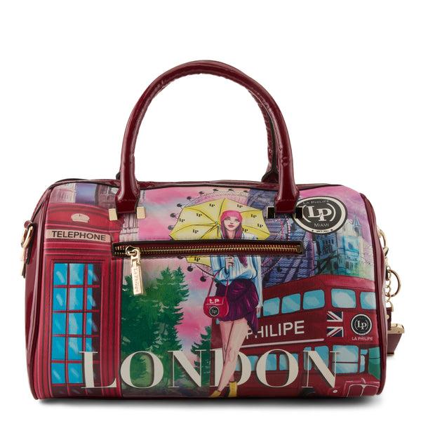 flexus by spring step LA PHILIPE LP1020-11 UMBRELLA IN LONDON HANDBAG-CLASSIC