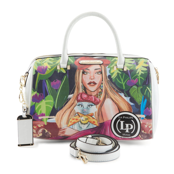 flexus by spring step LA PHILIPE LP1020-17 BLOOMING GARDEN HANDBAG-CLASSIC