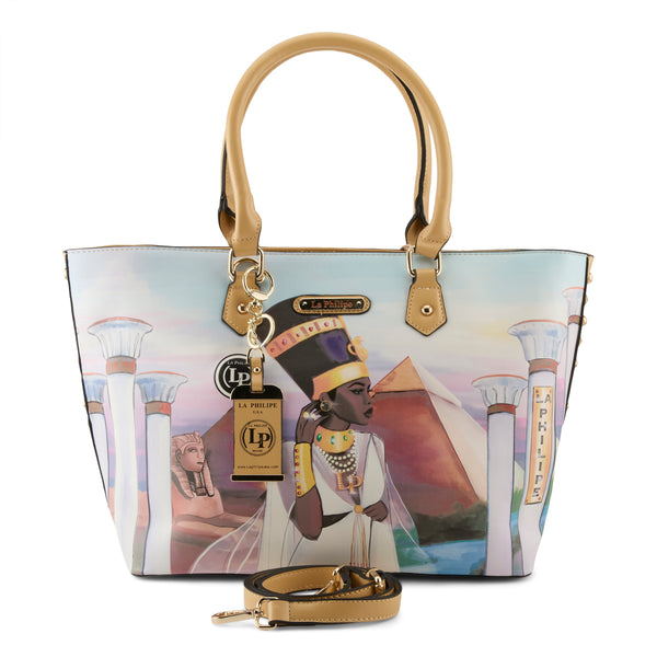 flexus by spring step LA PHILIPE LP1021-1 EGYPTIAN PARADISE HANDBAG-TOTE