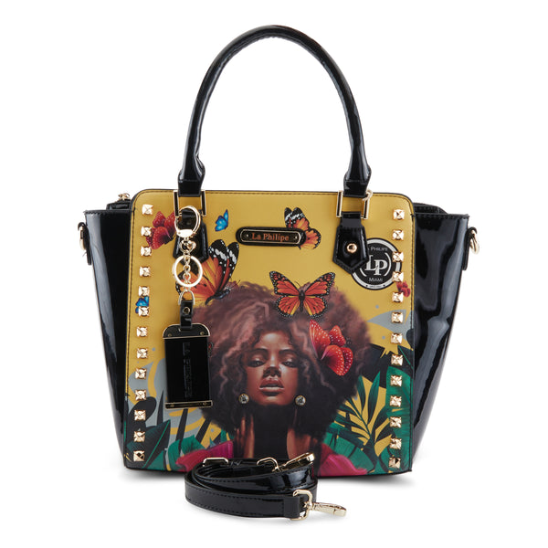 flexus by spring step LA PHILIPE LP1022-12 BUTTERFLY FLY HANDBAG-SATCHEL