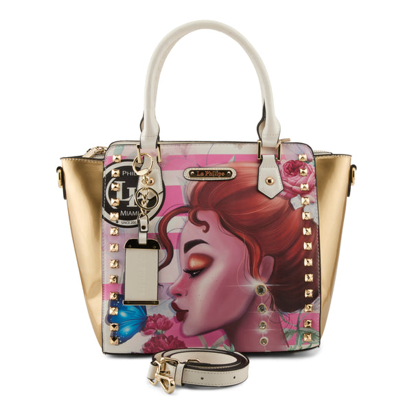 flexus by spring step LA PHILIPE LP1022-14 PINK BEAUTY HANDBAG-SATCHEL