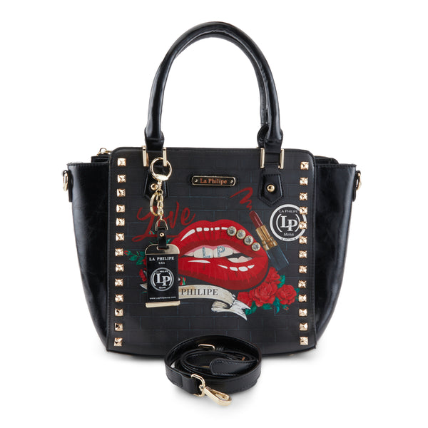 flexus by spring step LA PHILIPE LP1022-16 RED LIPS HANDBAG-SATCHEL