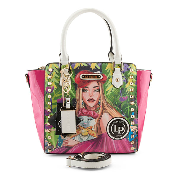 Flexus By Spring Step LA PHILIPE LP1022-17 BLOOMING GARDEN HANDBAG-SATCHEL