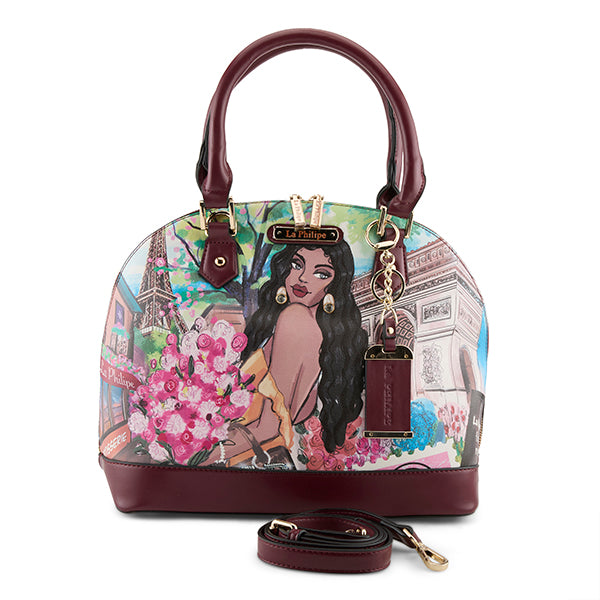 flexus by spring step LA PHILIPE LP1023-3 LADY IN PARIS HANDBAG-OVAL