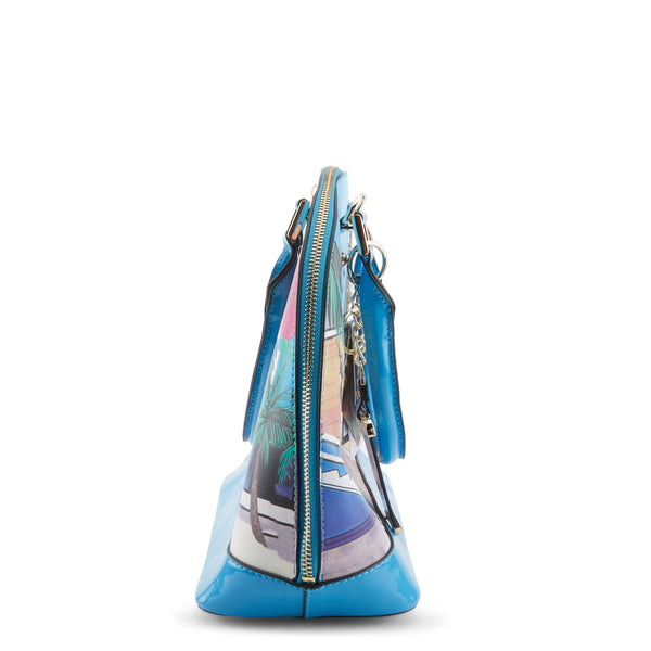 Flexus By Spring Step LA PHILIPE LP1023-8 BLUE IN BAHAMAS HANDBAG-OVAL