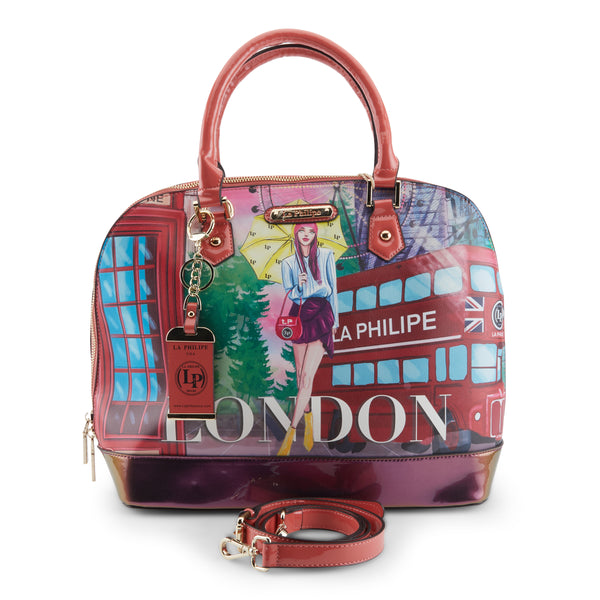 flexus by spring step LA PHILIPE LP1027-11 UMBRELLA IN LONDON HANDBAG-OVAL