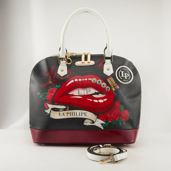 Flexus By Spring Step LA PHILIPE LP1027-16 RED LIPS HANDBAG-OVAL